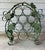 1980s Vintage Green Metal Grapevine Scroll 10-Bottle Large Wine Holder Rack 18” Good vintage condition. No damage. Height...