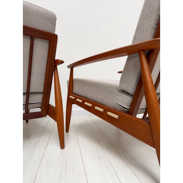 Brown Mid-Century Danish Teak Armchair, 1960s For Sale - Image 8 of 16