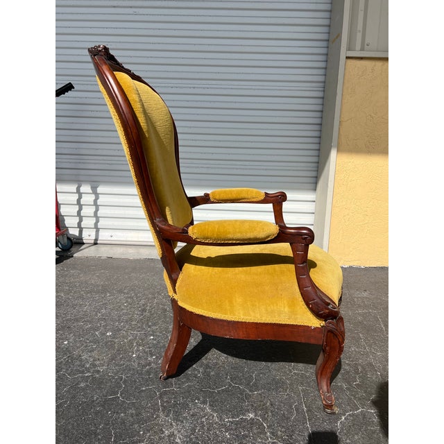 Vintage velvet chair for sale cheap