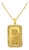 5 Gram Pamp Suisse Gold Bar Pendant For Sale