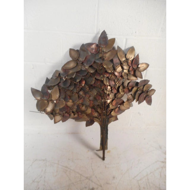 Mid-Century Modern Midcentury C. Jere Style Tree of Life Wall Art For Sale - Image 3 of 8