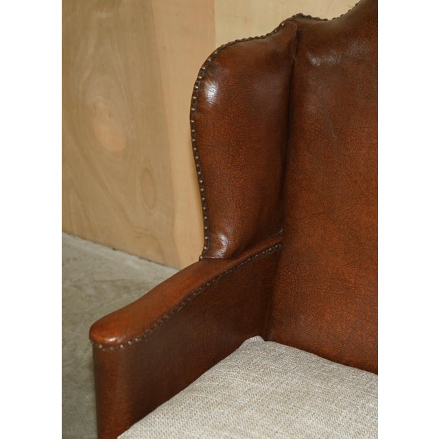Set of Antique Wingback Armchairs, 1880 For Sale - Image 14 of 18