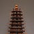 Traditional Vintage Rosewood Wenchang Pagoda Tower Statue 9-Tier Scholar's Desk Decor 17.7" For Sale - Image 3 of 10