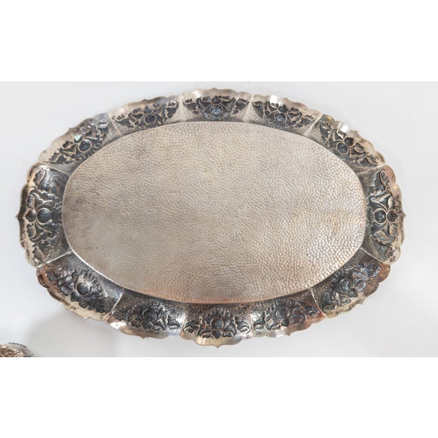 20th Century Indonesian Javan Yogya 800 Silver Coffee Set With Tray For Sale In New York - Image 6 of 12