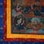 Textile Antique Tibetan Hand Painted Silk and Canvas Thangka with Figures, Circa 1920 For Sale - Image 7 of 12