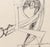 Contemporary Seymour Lipton Sculpture Study Sketch Ink on Paper For Sale - Image 3 of 5