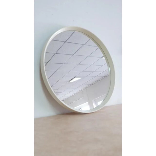 Mid-Century Round Mirrror, 1970s For Sale - Image 10 of 10