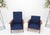 Wood Danish Mid-Century Modern Teak Frames New Wool Upholstery Lounge Chairs Refinish For Sale - Image 7 of 15