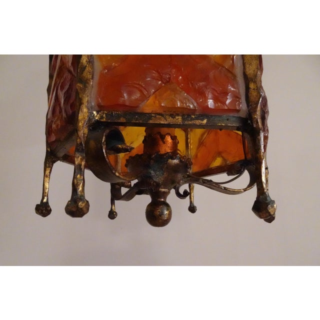 Mid-Century Modern Brutalist Glass Pendant from Poliarte, 1970s For Sale - Image 9 of 16