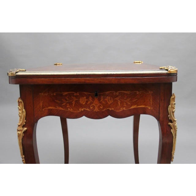 19th Century Kingwood Card Table For Sale - Image 3 of 16