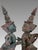 Antique Teppanom / Guardian Thai Angels, Carved Wood Statues or Figures - A Pair 18" For Sale - Image 4 of 11