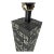 Vintage Black Domino Table Lamp For Sale