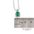 Gia Certified Platinum 900 Emerald & Diamond Pendant With Platinum 850 Chain For Sale - Image 10 of 13