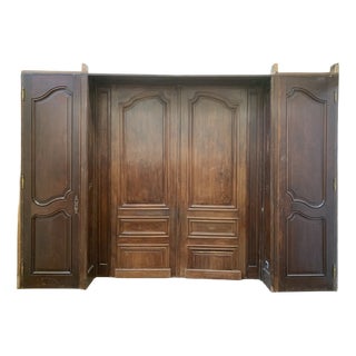 19th Century Louis XV Carved Oak Paneling Element For Sale