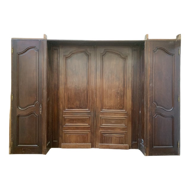 19th Century Louis XV Carved Oak Paneling Element For Sale
