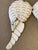 Large white metal angel wings wall sculpture made from reclaimed metal measures 32 tall x 21" across at the widest,...