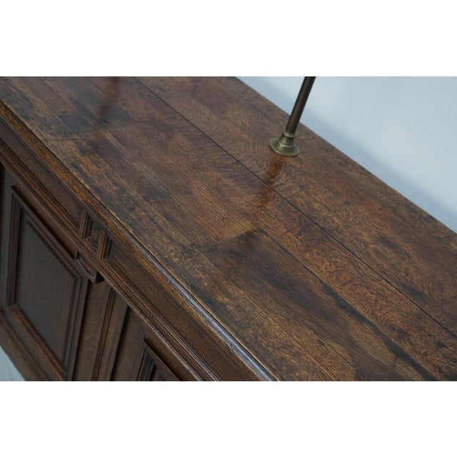 Antique 19th Century French Oak Shop Counter Cabinet For Sale - Image 5 of 18
