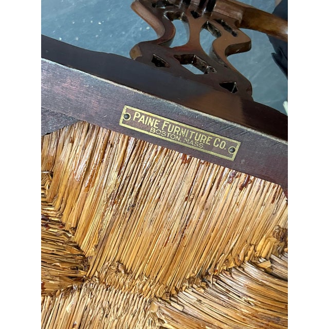 Vintage Regency Paine Furniture Claw and Ball Fireside Chair For Sale In West Palm - Image 6 of 6