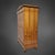 Biedermeier Cherrywood Veneer Secretary Desk with Pointed Gable, Thuringia, 1820s For Sale - Image 5 of 11