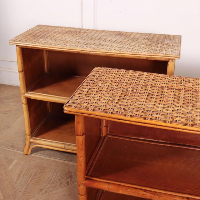 Vintage French Low Bookcases, 1920s, Set of 2 For Sale - Image 6 of 16