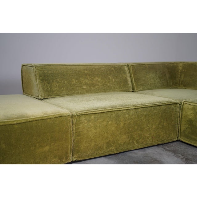 Trio Modular Sofa in Green Upholstery from Cor, Germany, 1970s, Set of 6 For Sale - Image 11 of 16