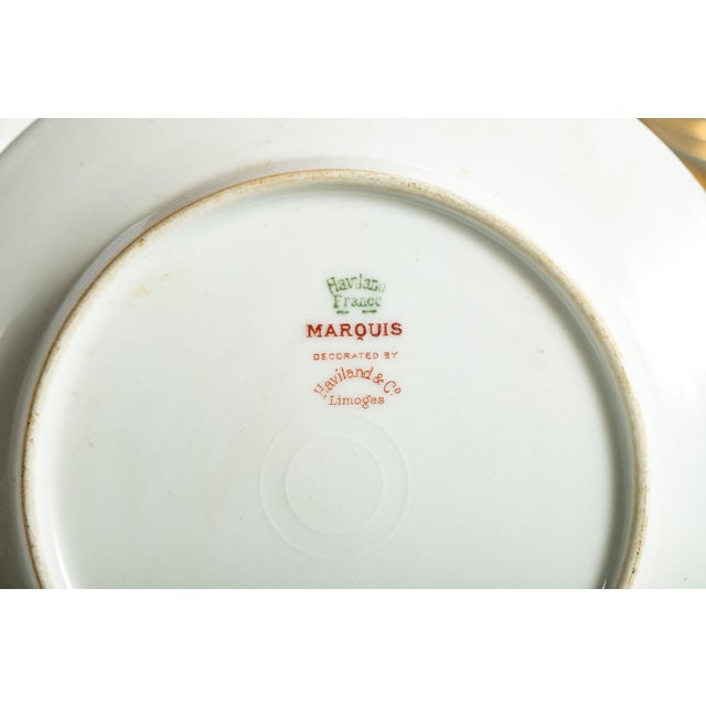 Vintage Haviland Limoges Marquis French Porcelain Dinnerware China Set With Serving Pieces—74 Pieces For Sale - Image 12 of 12