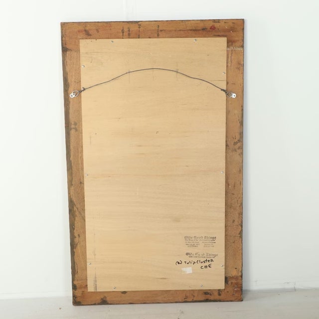 Rustic Large Tin Framed Wall Mirror Crafted From Old Ceiling Tiles For Sale - Image 3 of 8
