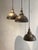 1980s Vintage Brass Pendant Lights, 1980s, Set of 3 For Sale - Image 5 of 7