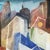 Abstract The Big Apple III - Original New York-Inspired Architecture Acrylic Painting on Canvas For Sale - Image 3 of 6