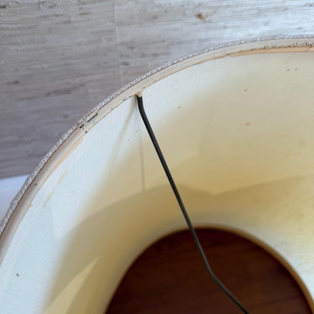 Mid Century Modern Modeline Walnut Enamel and Burlwood Table Lamp by John Keal C. 1959 For Sale - Image 11 of 12