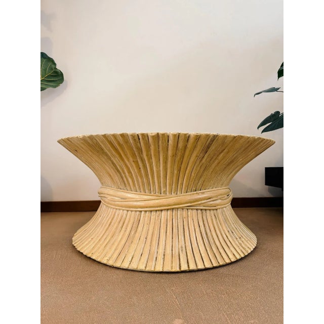 McGuire 'Sheaf of Wheat' Low Table Attributed to McGuire For Sale - Image 4 of 12