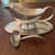 Arte Italica Pewter gravy bowl and ladle.