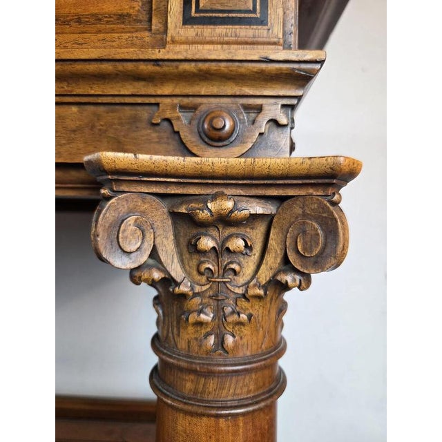 Wood 19th Century Neo-Renaissance Three-Tiered Sideboard For Sale - Image 7 of 16