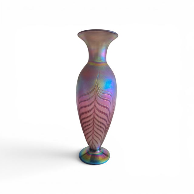 Art Nouveau Phänomen Iridescent Vase by Johann Loetz Witwe, Bohemia, 1900 For Sale - Image 4 of 4