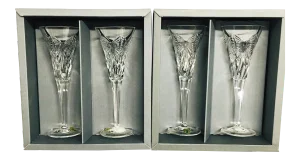 Vintage Waterford Crystal Champagne Stemware- Set of 4