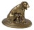 Vintage Brass Cocker Spaniel Figurine With Pups For Sale
