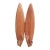 Vintage Pair MCM Belart Co 24" Wood Wall Candle Sconces Danish Modern Surfboard Shape For Sale