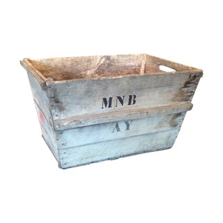 Vintage French Champagne Crate For Sale