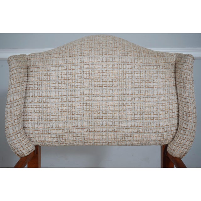 1990s French Country Woven Seat Arm Chair For Sale - Image 5 of 17