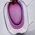 Late 20th Century Sommerso Art Glass Vase Hand Blown 7.5in Purple Blue Italian Murano For Sale - Image 5 of 8