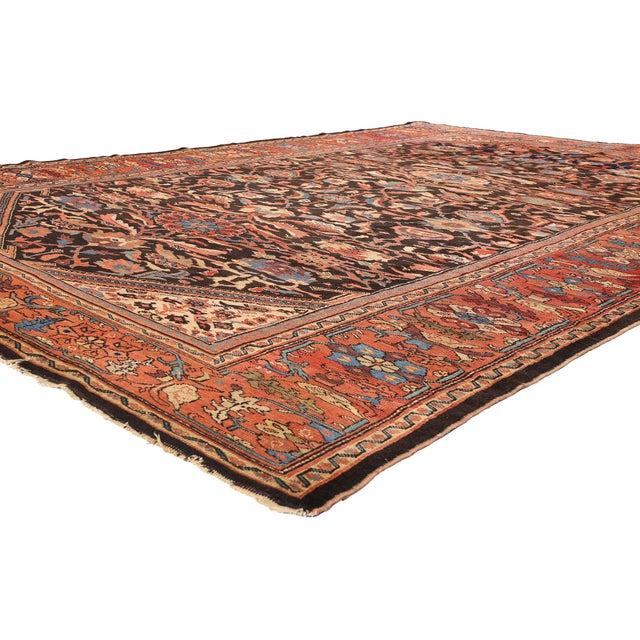 79524 Antique Persian Sultanabad Rug, 08'08 x 12'05. The Imperial Court: A Late 19th Century Persian Sultanabad...