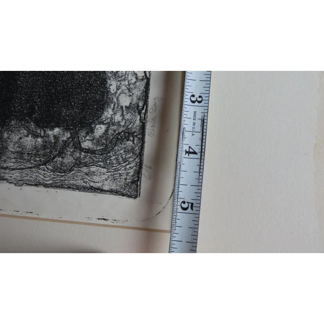 Vintage Signed Etching "Black Bug" Signed For Sale - Image 10 of 10