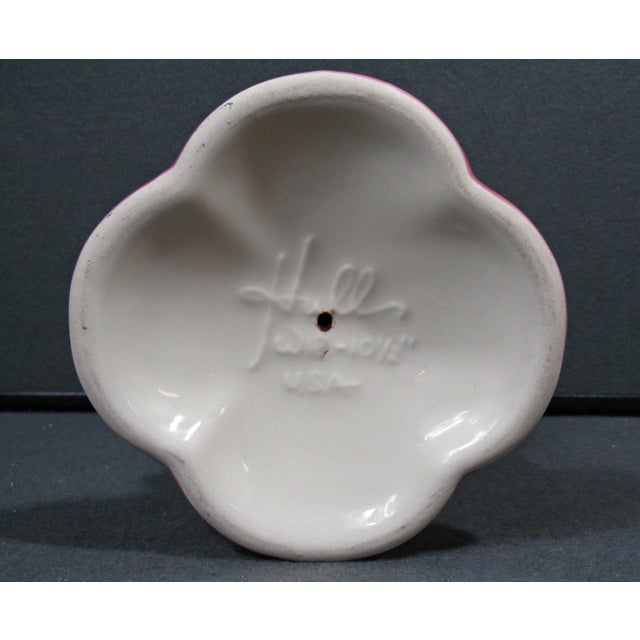 1950s Hull Woodland W-18 Chartreuse & Pink Hi-Gloss Art Pottery Vase For Sale - Image 13 of 14