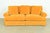 Baker Furniture Contemporary Yellow Velvet Upholstered Sofa For Sale - Image 12 of 12
