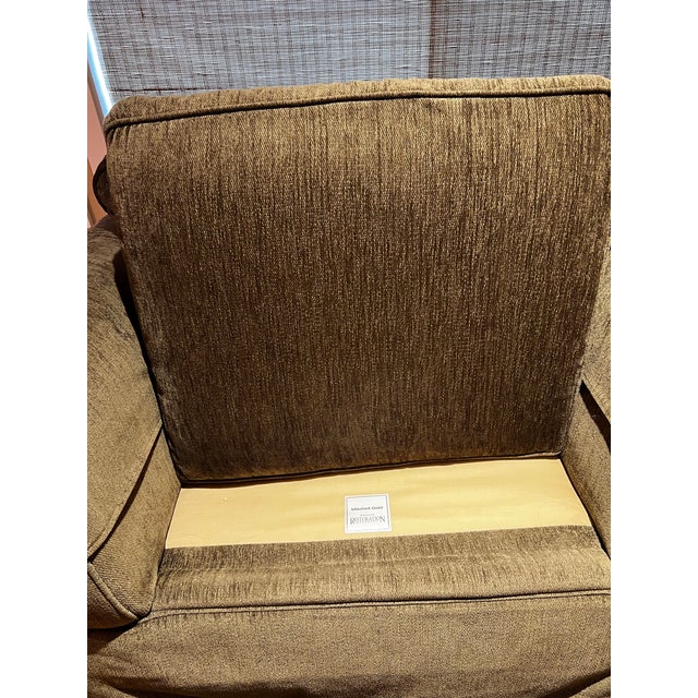 Mitchell Gold & Restoration Hardware Chair and a Half For Sale - Image 10 of 13