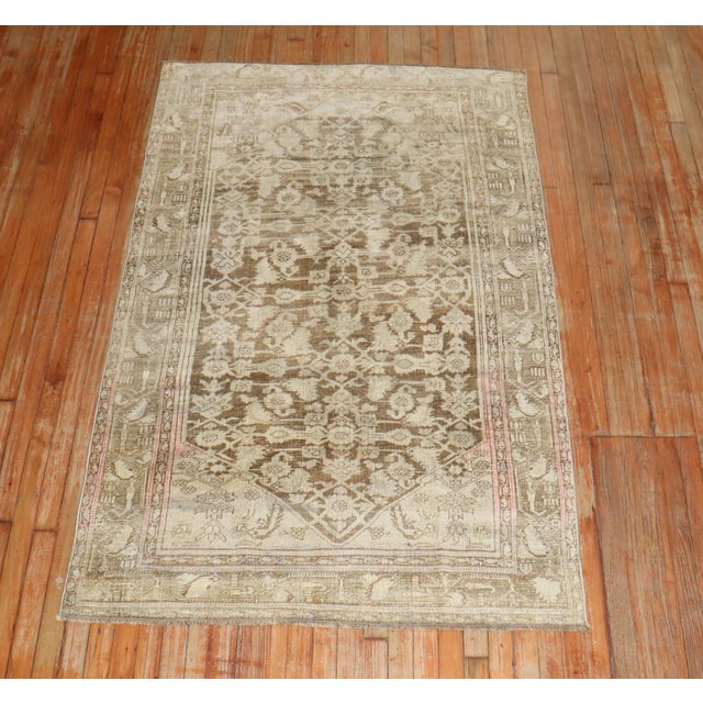 Zabihi Collection Antique Persian Bidjar Rug - 4'1" x 6'5" For Sale - Image 9 of 9