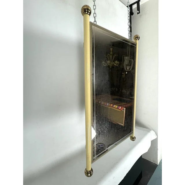 Vintage Italian Mirror in the style of Tommaso Barbi, Italy, 1970s For Sale - Image 4 of 11