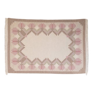 Mid-Century Swedish Kilim, 1960 For Sale