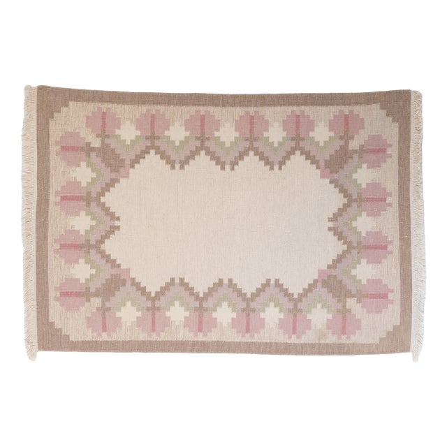 Mid-Century Swedish Kilim, 1960 For Sale