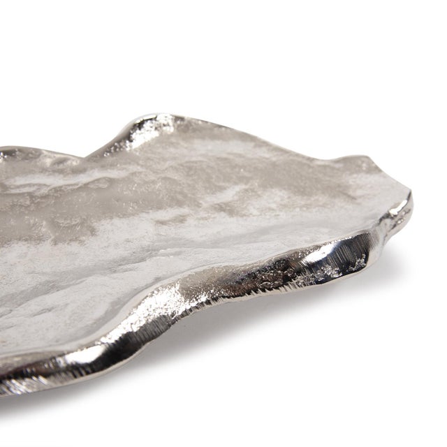 Kenneth Ludwig Chicago Calaa Silver Leaf Tray For Sale - Image 4 of 7